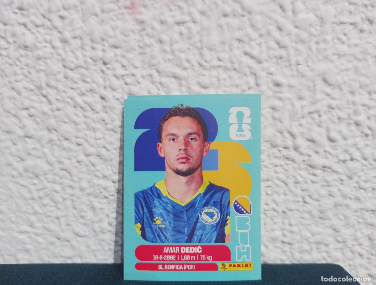 Coleccionismo cromos antiguos: BIH 3 AMAR DEDIC BASE BOSNIA Y HERZEGOVINA CROMO MUNDIAL STICKERS 2026 26