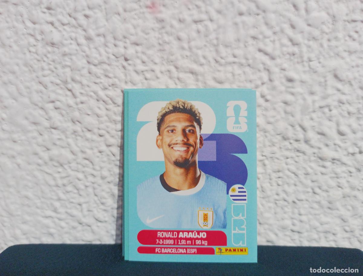 Collectable Antique Stickers: URU 4 RONALD ARAUJO BASE URUGUAY CROMO MUNDIAL STICKERS 2026 26