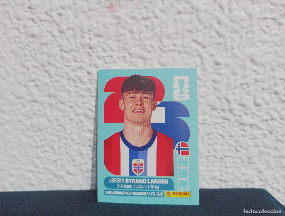 Sammeln alte Sammelbilder: NOR 18 JORGEN STRAND LARSEN BASE NORWAY CROMO MUNDIAL STICKERS 2026 26