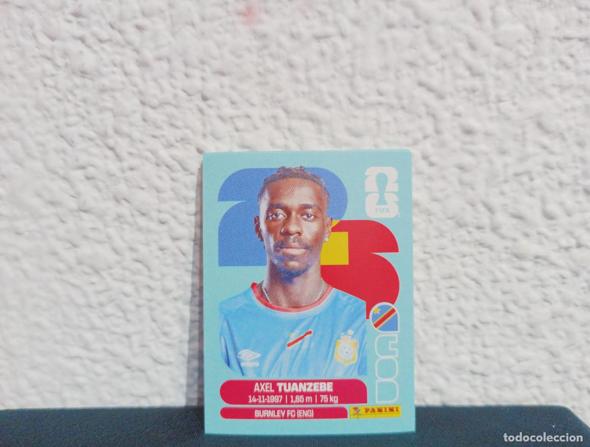 Coleccionismo cromos antiguos: COD 4 AXEL TUANZEBE BASE CONGO DR CROMO MUNDIAL STICKERS 2026 26