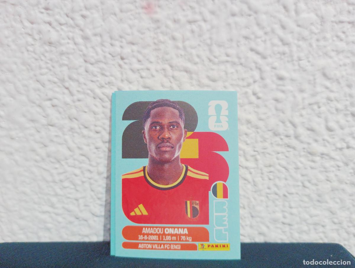Coleccionismo cromos antiguos: BEL 10 AMADOU ONANA BASE BELGIUM CROMO MUNDIAL STICKERS 2026 26