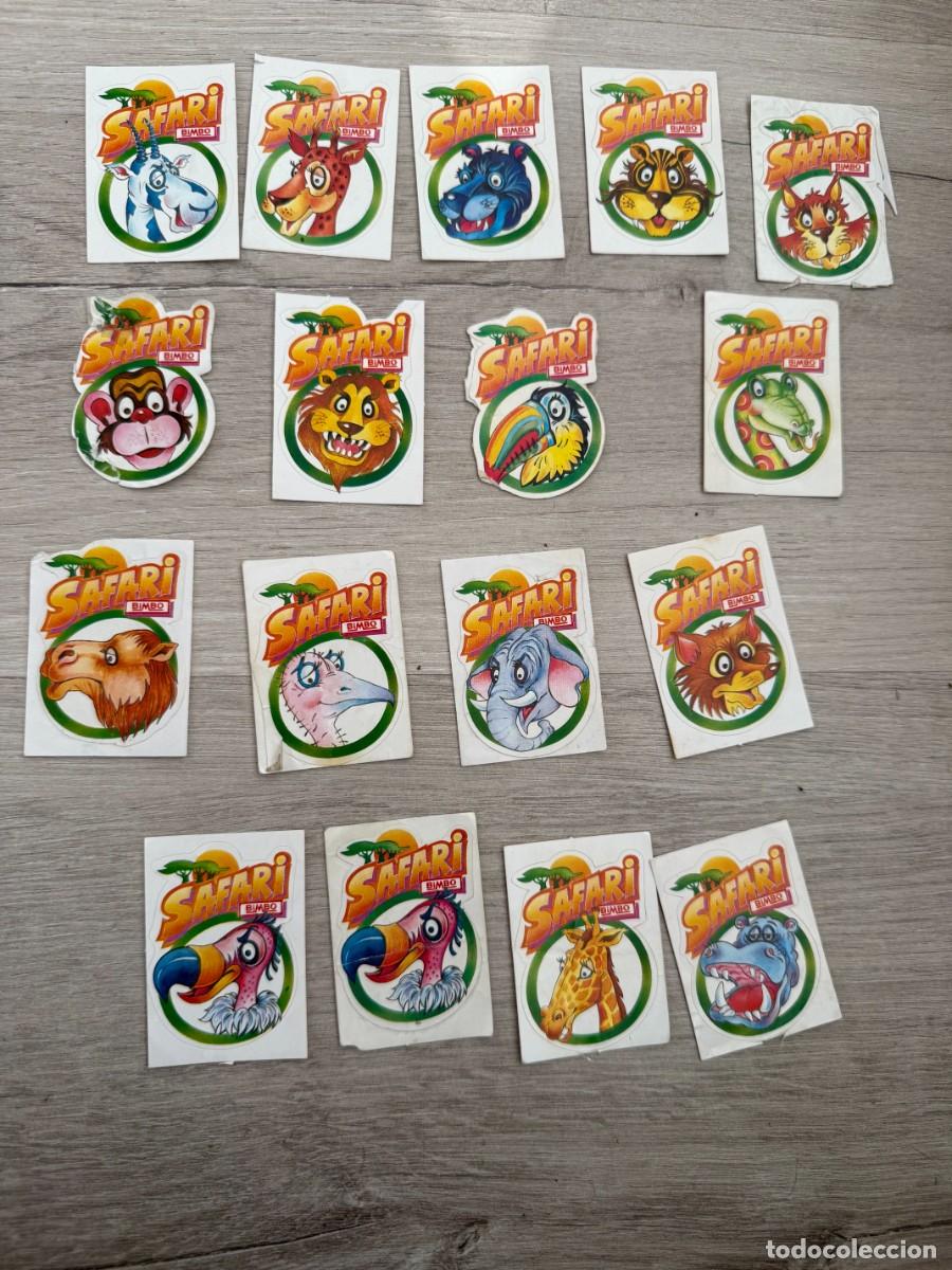 Coleccionismo cromos antiguos: Colecci&oacute;n avanzada - 17 cromos Safari de Bimbo
