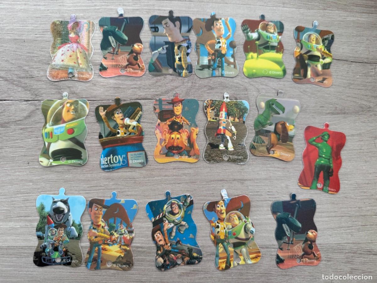 Coleccionismo cromos antiguos: 17 pelifichas cromos Toy Story de Bimbo - colecci&oacute;n avanzada Disney