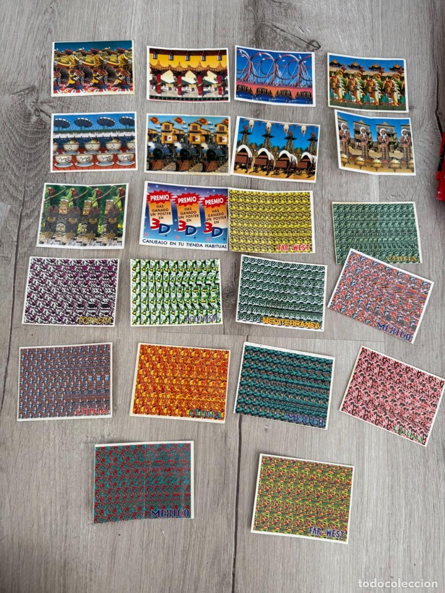 Coleccionismo cromos antiguos: 22 cromos Port Aventura 3D de Bimbo - Incluye el premio