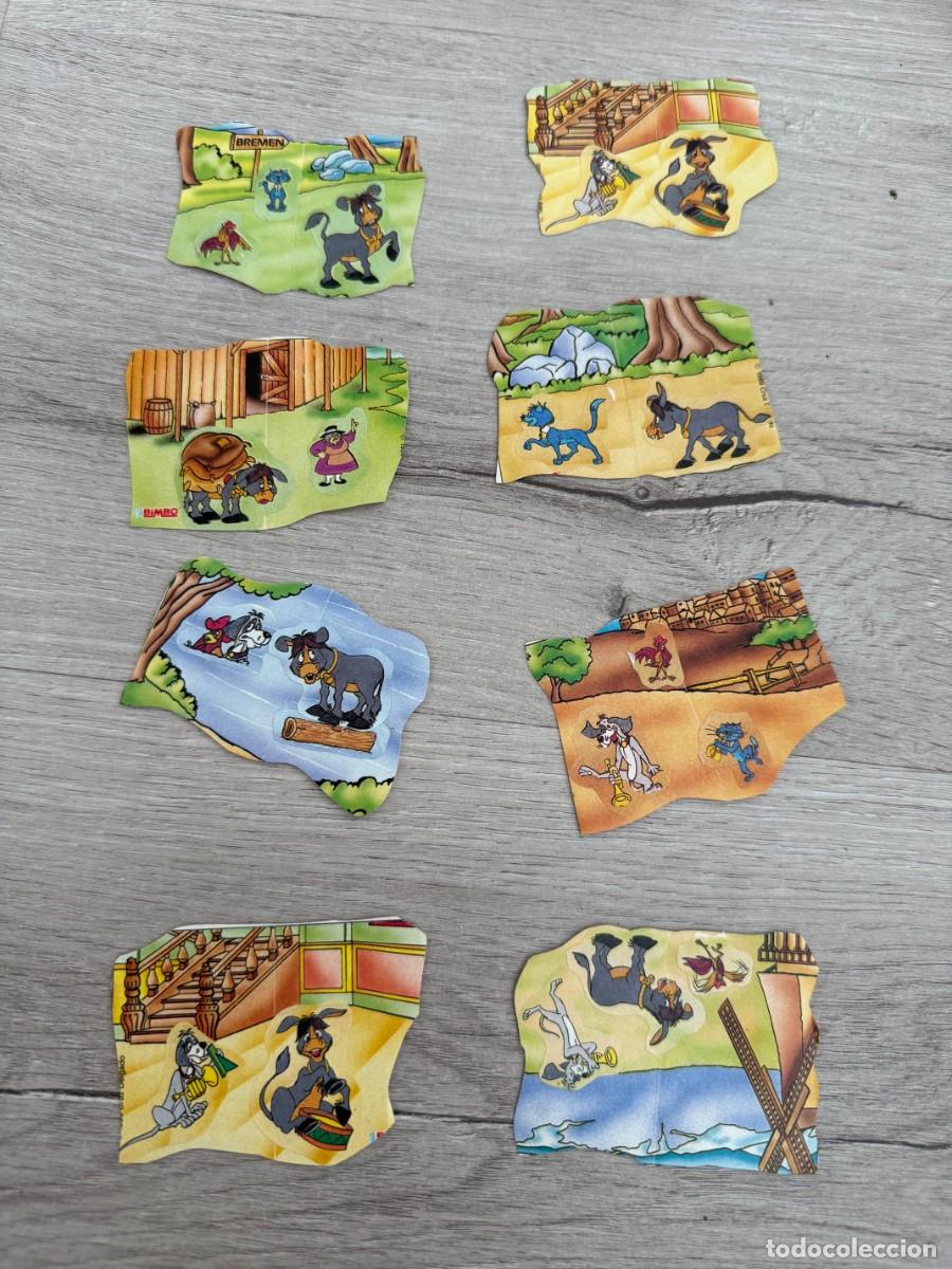 Coleccionismo cromos antiguos: 8 cromos Dioramas Los Trotam&uacute;sicos de Bimbo