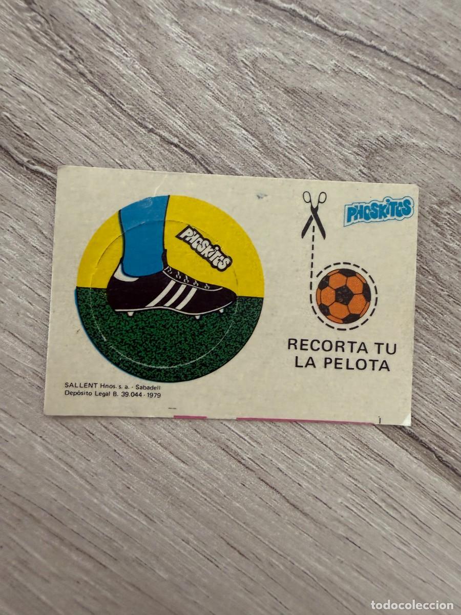 Coleccionismo cromos antiguos: Cromo F&uacute;tbol Phoskitos 1979 - Recorta la pelota