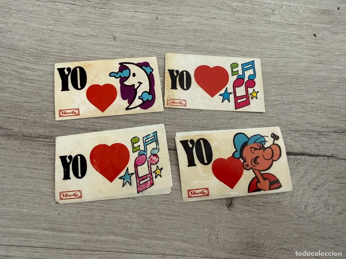 Coleccionismo cromos antiguos: 4 cromos Panrico - Yo amo la vida - incluye Popeye