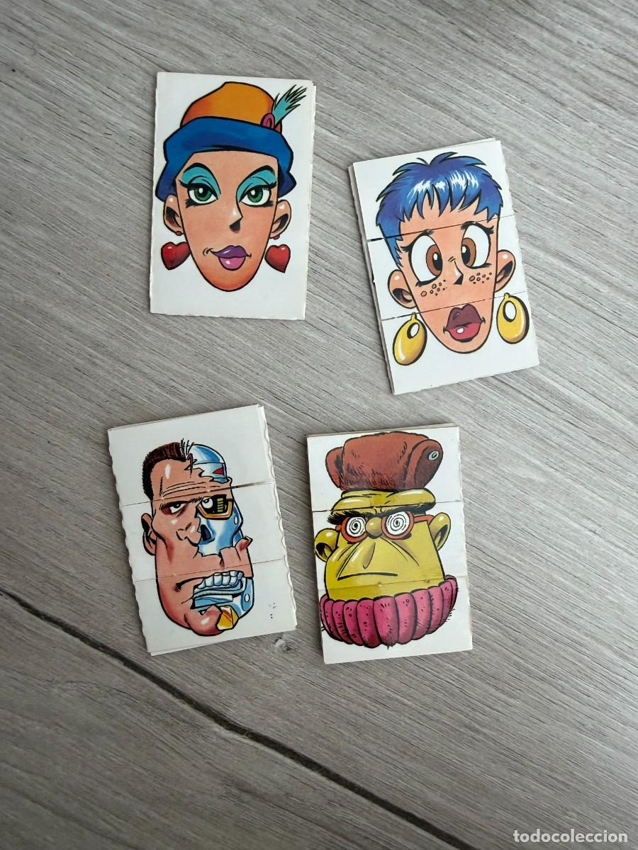 Coleccionismo cromos antiguos: 4 cromos Cambiacaras de Bimbo Caras