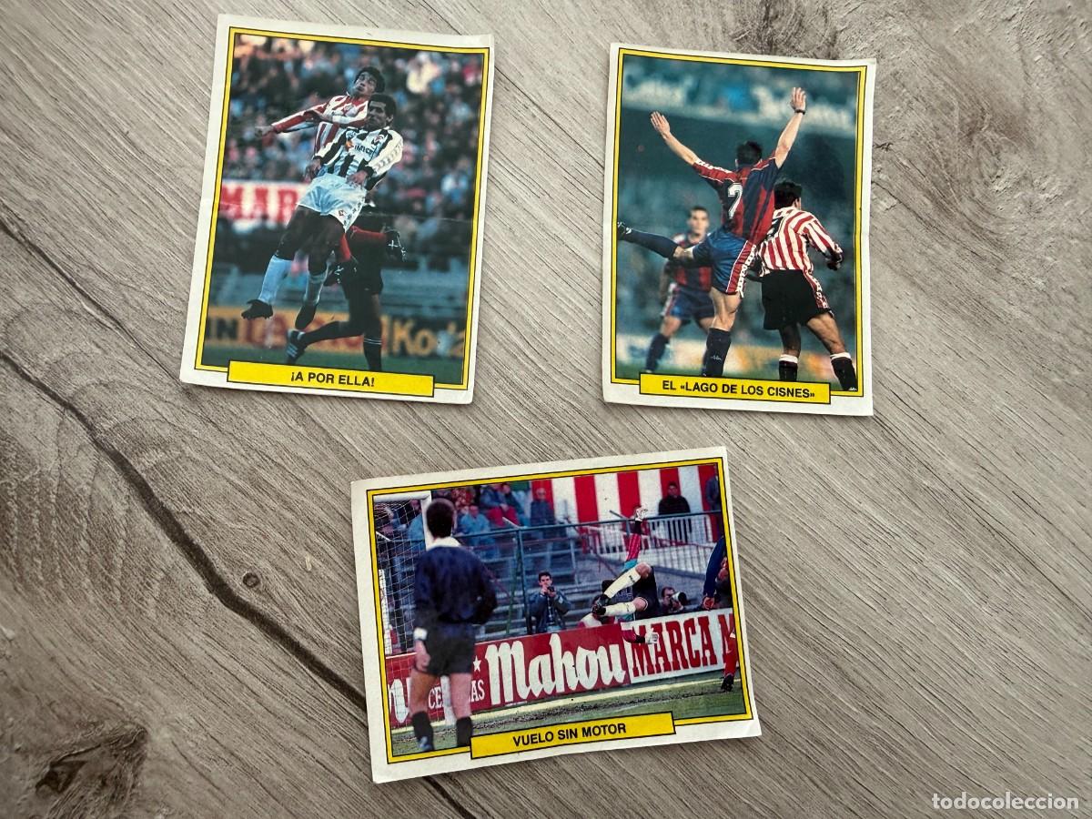 Coleccionismo cromos antiguos: 3 cromos Bimbo - Lo m&aacute;s divertido del f&uacute;tbol