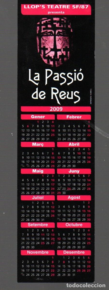 Coleccionismo cromos antiguos: MARCAP&Aacute;GINAS EDICI&Oacute;N DE LA PASSI&Oacute; DE REUS DEL A&Ntilde;O 2009