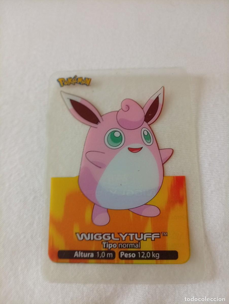 Sammeln alte Sammelbilder: Carta coleccionable de Wigglytuff, n&uacute;mero 040, de la colecci&oacute;n Lamincards del a&ntilde;o 2005. Peque&ntilde;os ray