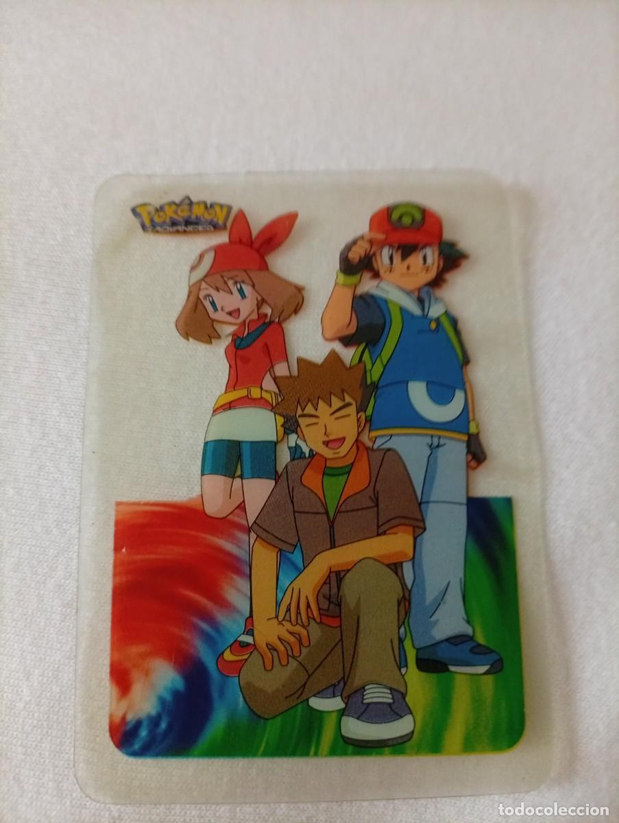 Coleccionismo cromos antiguos: Carta de Pok&eacute;monAsh, Brock y Aura. de la serie Lamincards. 001