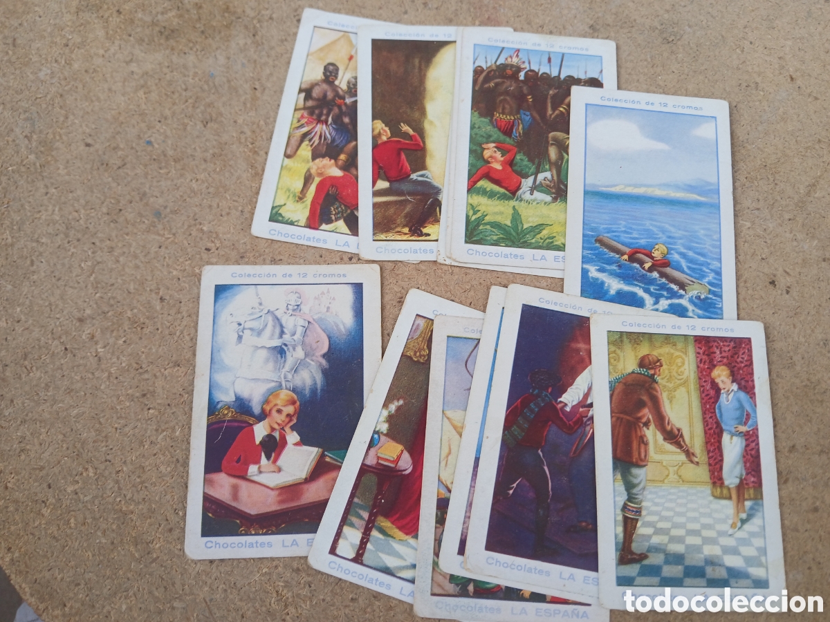 Coleccionismo cromos antiguos: LAS AVENTURAS DE JUAN SO&Ntilde;ADOR COLECCION DE 12 CROMOS CHOCOLATES LA ESPA&Ntilde;A.