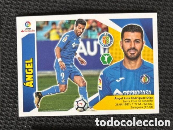 Coleccionismo cromos antiguos: Angel Getafe liga ESTE 2017 2018