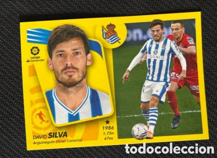 Coleccionismo cromos antiguos: David Silva Panini Liga Este 2021 2022 Real sociedad