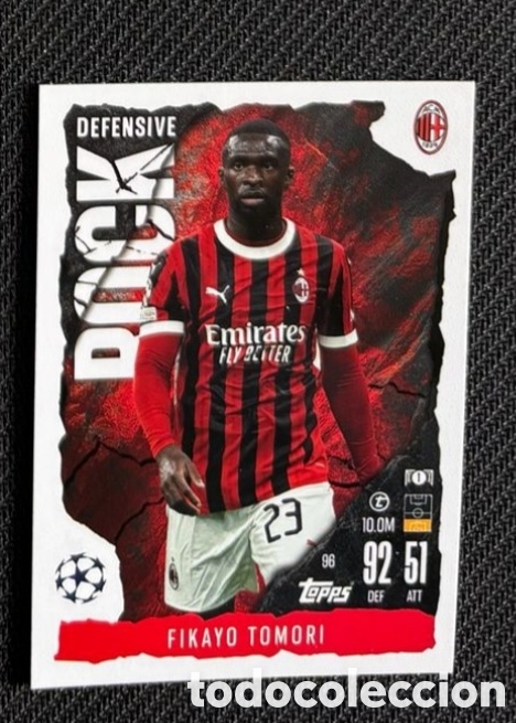 Coleccionismo cromos antiguos: Tomori Mil&aacute;n Rock Topps Match Attax Extra 2024 2025