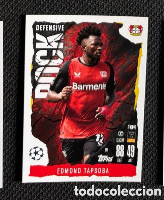 Coleccionismo cromos antiguos: Tapsoba Leverkusen Rock Topps Match Attax Extra 2024 2025