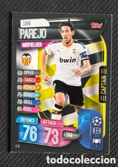 Coleccionismo cromos antiguos: Parejo Valencia Topps Match Attax Champions League 2019/2020