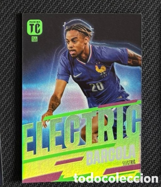 Coleccionismo cromos antiguos: Barcola PSG ELECTRIC Panini FIFA Top Class 2025