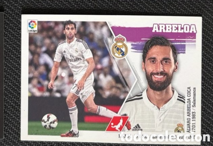 Coleccionismo cromos antiguos: 6 Arbeloa Real Madrid Panini Liga Este 2015-16