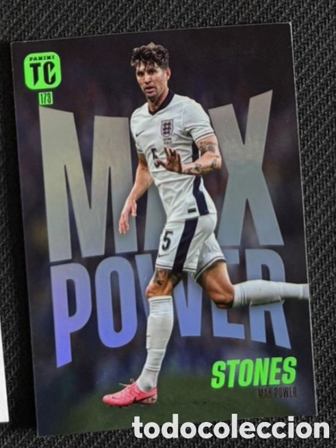 Coleccionismo cromos antiguos: John Stones Inglaterra Max Power Panini FIFA Top Class 2025