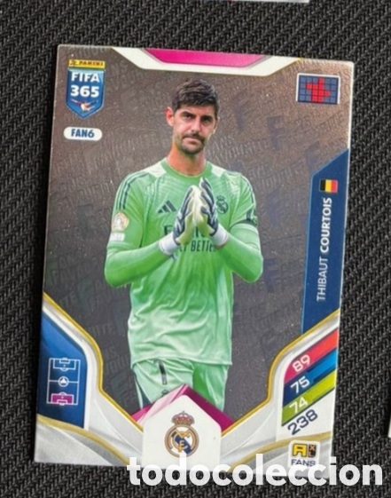Coleccionismo cromos antiguos: Courtois Real Madrid Carta FIFA 365 Road to FIFA World Cup