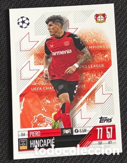 Coleccionismo cromos antiguos: 194 Hincapi&eacute; Leverkusen Colecci&oacute;n match attax TOPPS 2024 2025