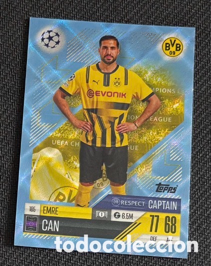 Coleccionismo cromos antiguos: 185 Emre Can Dortmund Colecci&oacute;n match attax TOPPS 2024 2025