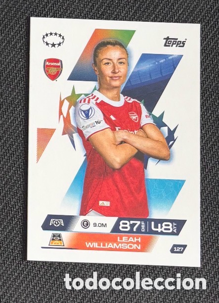 Coleccionismo cromos antiguos: 127 Leah Williamson Arsenal Colecci&oacute;n match attax TOPPS 2025 2026