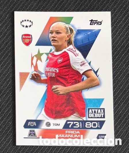 Coleccionismo cromos antiguos: 138 Frida Maanum Arsenal Colecci&oacute;n match attax TOPPS 2025 2026