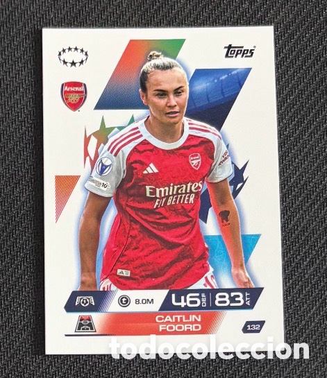 Coleccionismo cromos antiguos: 132 Caitlin Foord Arsenal Colecci&oacute;n match attax TOPPS 2025 2026