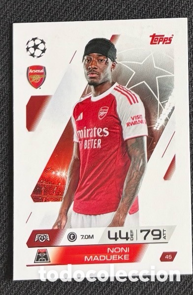 Coleccionismo cromos antiguos: 45 Madueke Arsenal Colecci&oacute;n match attax TOPPS 2025 2026