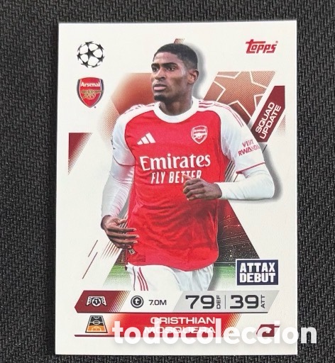 Coleccionismo cromos antiguos: 3 Mosquera Arsenal Colecci&oacute;n match attax TOPPS 2025 2026