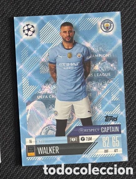 Coleccionismo cromos antiguos: 16 Kyle Walker Manchester City Colecci&oacute;n match attax TOPPS 2024 2025