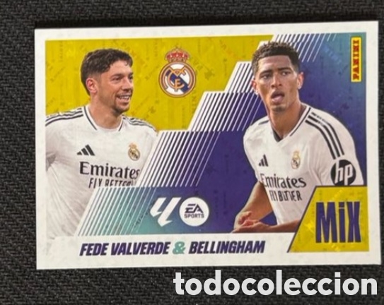Coleccionismo cromos antiguos: Valverde Bellingham Real Madrid MIX Panini Liga Este 2025-2026