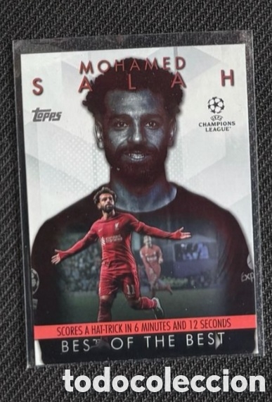 Coleccionismo cromos antiguos: Salah Liverpool Best of the best Topps UEFA Club Competitions 2023-24