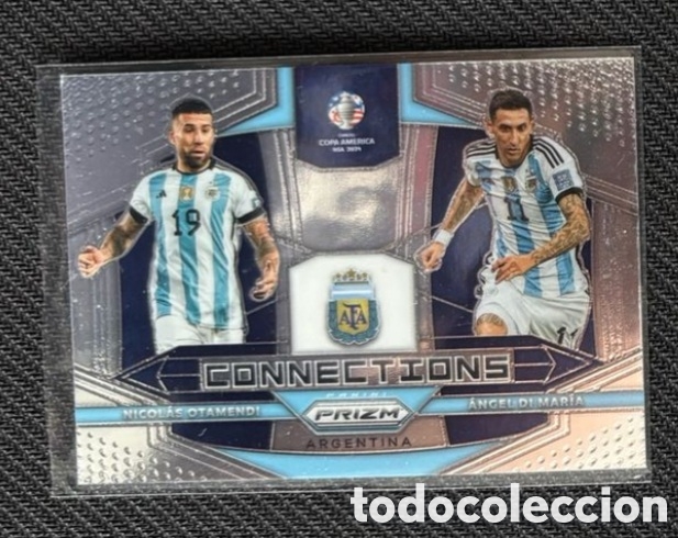Coleccionismo cromos antiguos: ARGENTINA DI MARIA OTAMENDI 2024 Panini Prizm Copa America Connections