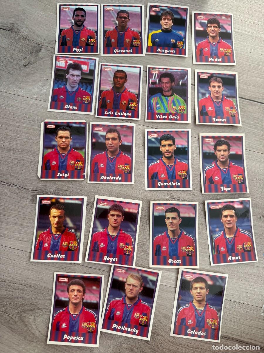 Coleccionismo cromos antiguos: 19 cromos Bar&ccedil;a Barcelona de Panrico - casi completa