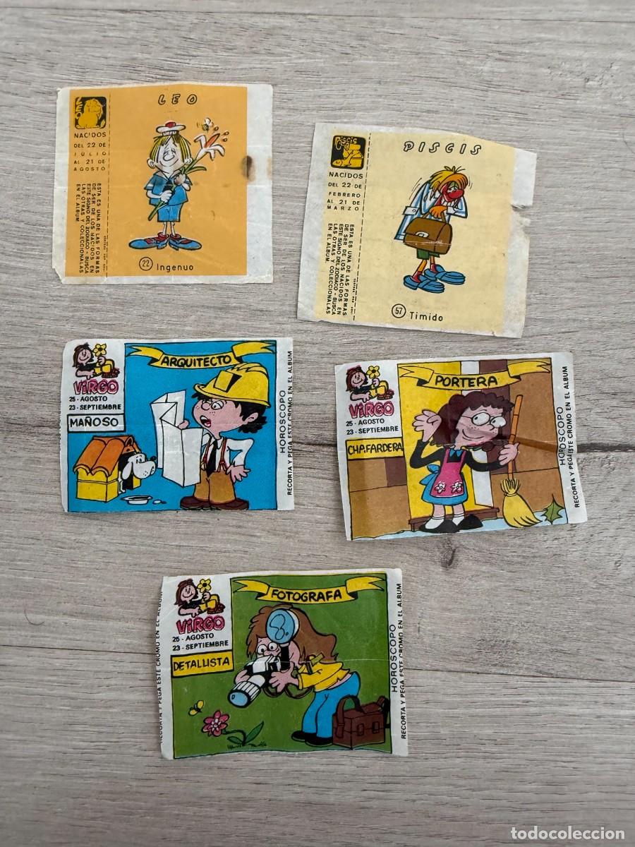 Coleccionismo cromos antiguos: 5 cromos chicle Fleer Ni&ntilde;a Dubble Bubble - Hor&oacute;scopo