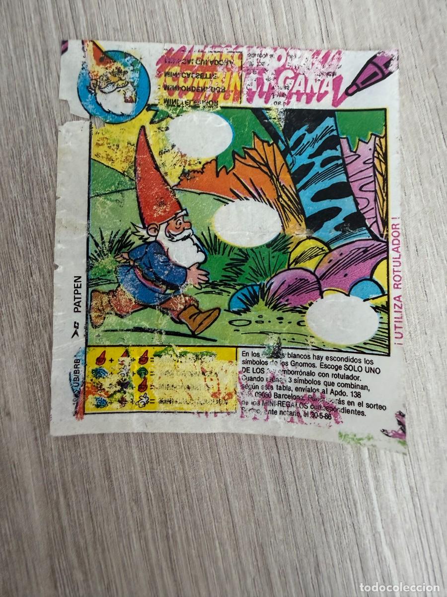 Coleccionismo cromos antiguos: Cromo chicle David el Gnomo Rasca, Emborrona, Combina y Gana - Dunkin