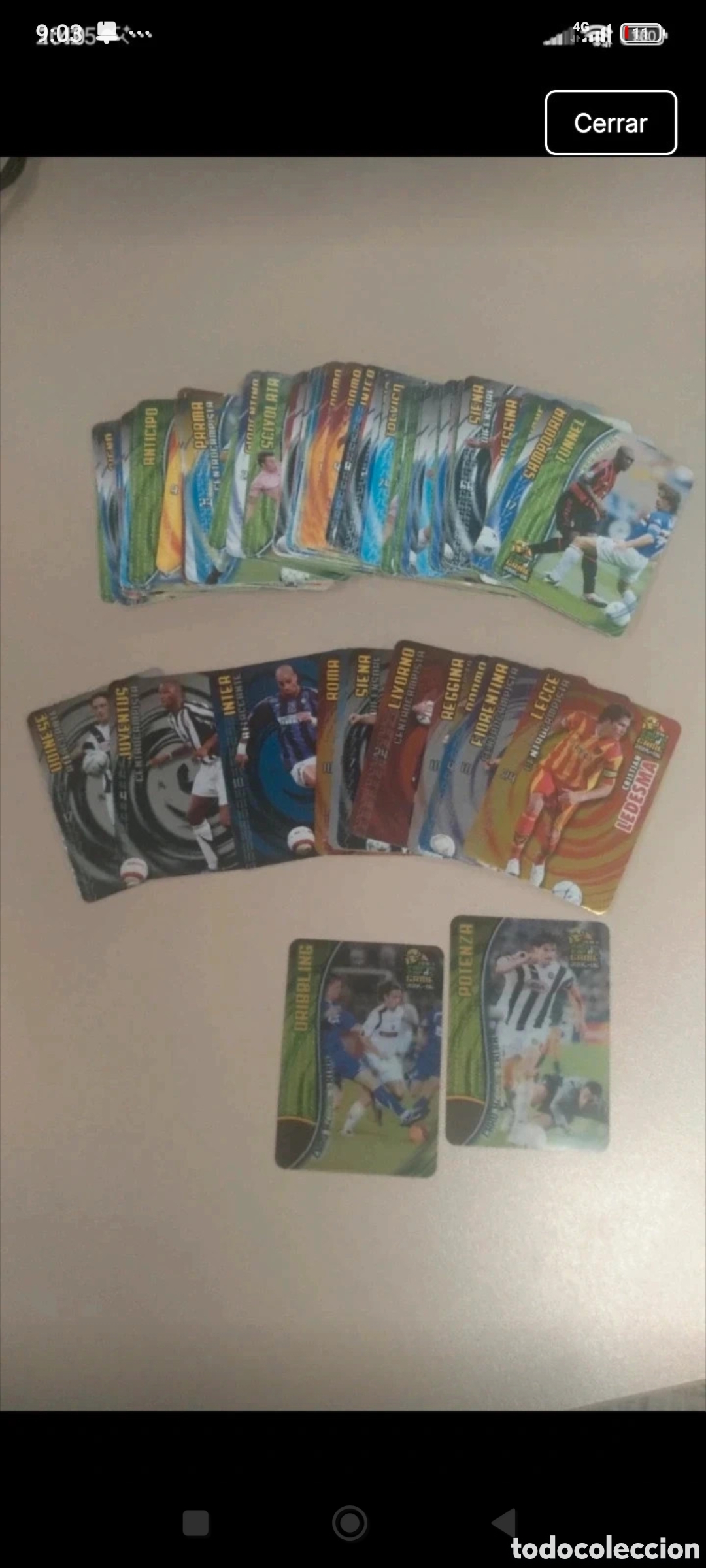 Coleccionismo cromos antiguos: Serie A Calcio Card Game 2005-06. En total hay unas 95
