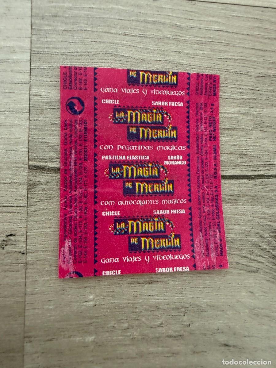 Coleccionismo cromos antiguos: Envoltorio chicles La Magia de Merlin de Vidal