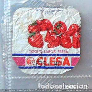 Coleccionismo cromos antiguos: TAPA TAPAS DANONE YOGURTH YOGUR YOGURES TAPADERAS CLESA FRESA