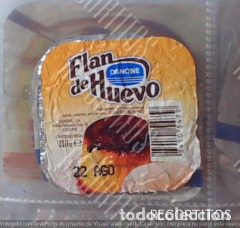 Coleccionismo cromos antiguos: TAPA TAPAS DANONE YOGURTH YOGUR YOGURES TAPADERAS FLAN DE HUEVO