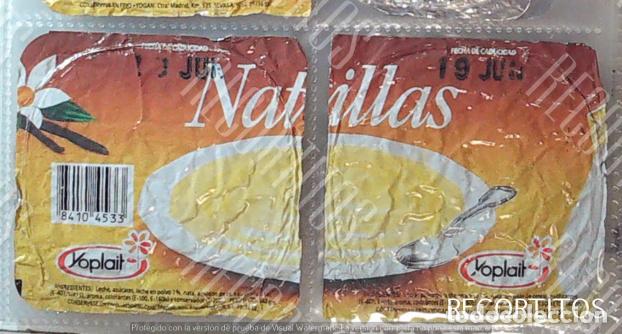 Collectable Antique Stickers: TAPA TAPAS DANONE YOGURTH YOGUR YOGURES TAPADERAS NATILLAS YOPLAIT