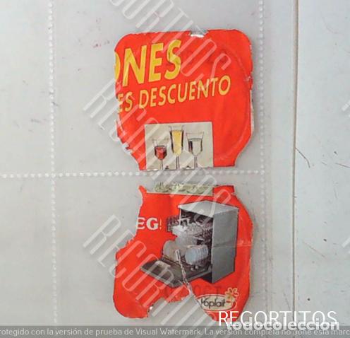 Collectable Antique Stickers: TAPA TAPAS DANONE YOGURTH YOGUR YOGURES TAPADERAS YOGUR FLAN FLANES LAVAVAJILLAS YOPLAIT