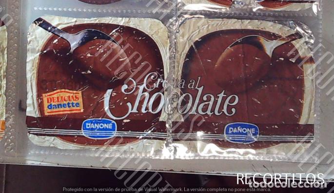 Collectable Antique Stickers: TAPA TAPAS DANONE YOGURTH YOGUR YOGURES TAPADERAS NATILLAS CHOCOLATE