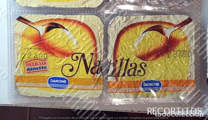 Collectable Antique Stickers: TAPA TAPAS DANONE YOGURTH YOGUR YOGURES TAPADERAS NATILLAS CHOCOLATE