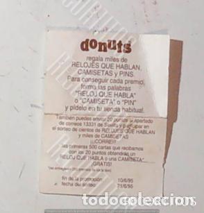 Colecionismo Cromos antigos: DONUTS UN PUNTO SIGUE BUSCANDO PINS CAMISETAS VIDEO JUEGOS