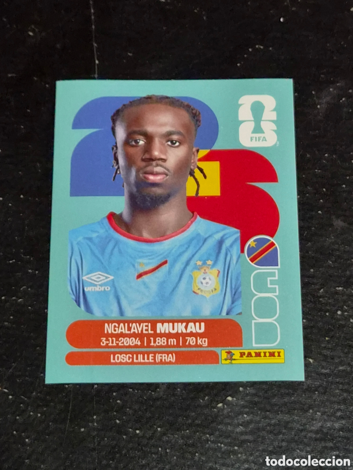 Coleccionismo cromos antiguos: COD9 - MUKAU , CONGO FIFA WORLD CUP 2026